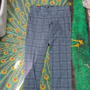 Liverpool Gray Plaid Trousers 33×32